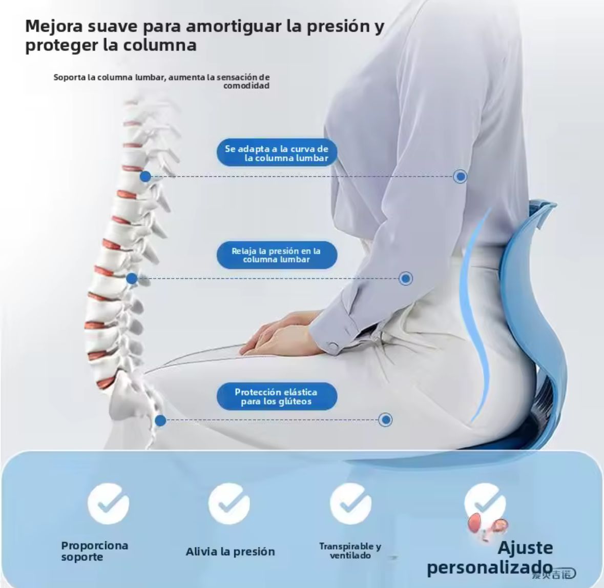 PostureFlex PRO - Corrector de Postura/Soporte Lumbar