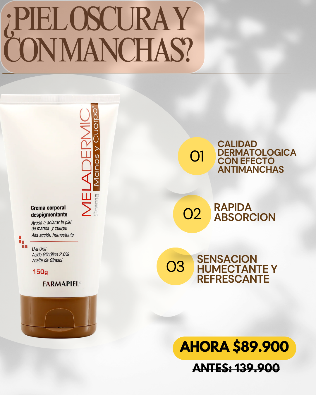 MELADERMIC - Crema Despigmentante 60ml