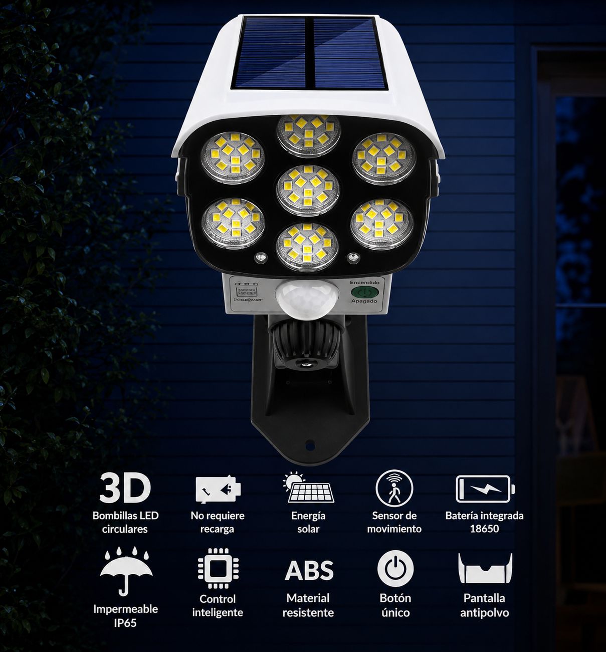 Foco Cámara Pro LED™ - Protege tu casa de noche sin gastar energía