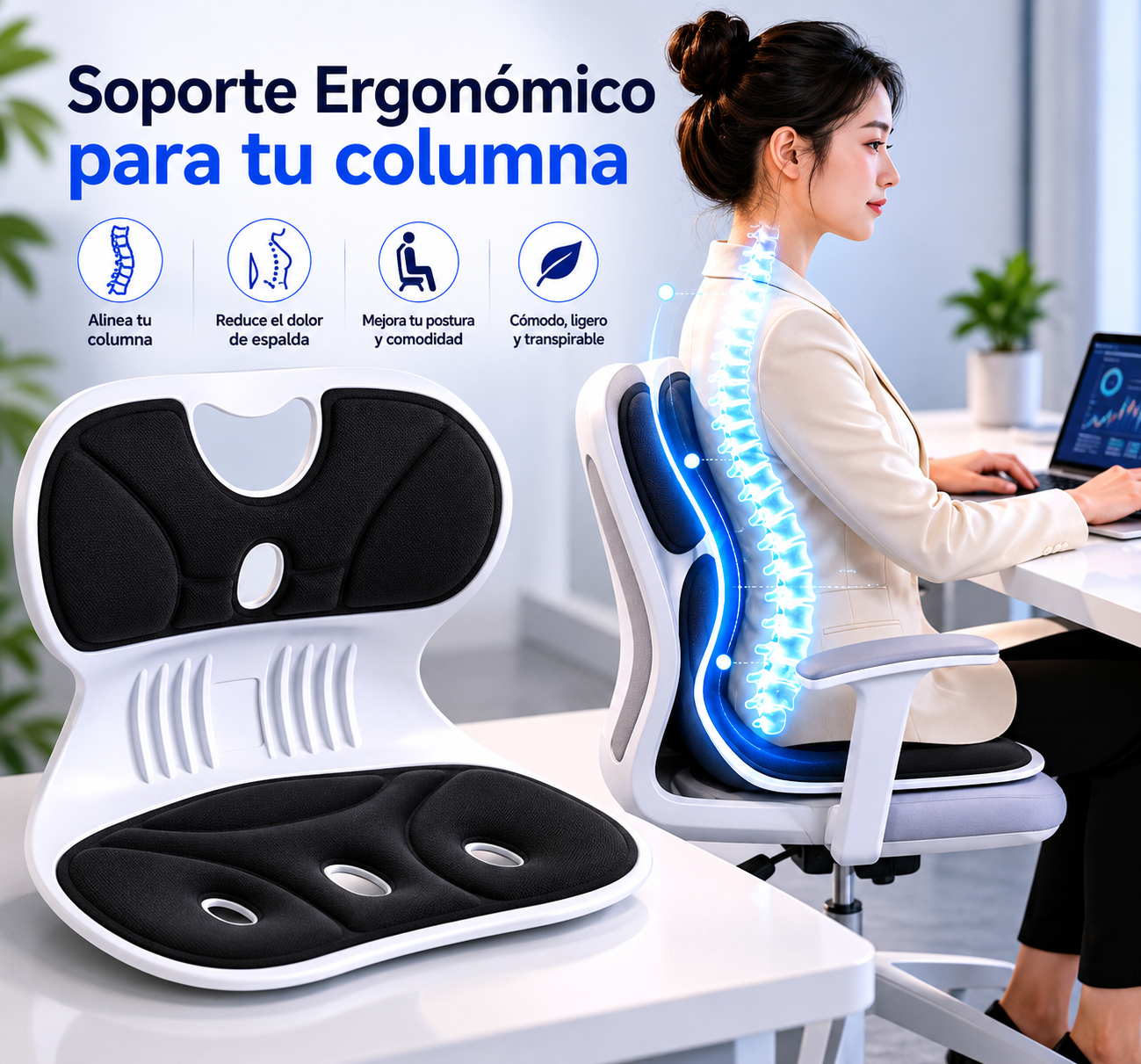 PostureFlex PRO - Corrector de Postura/Soporte Lumbar